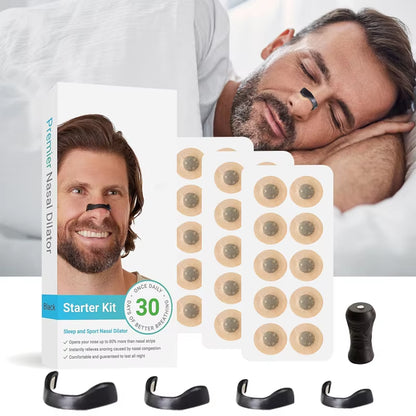 30Days/Box Nasal Breathing Dilators Starter Kits Magnetic Nose Strips Increase Sports Air Intake Improve Sleeping Reduce Snoring